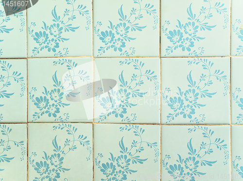 Image of old ceramic wall 