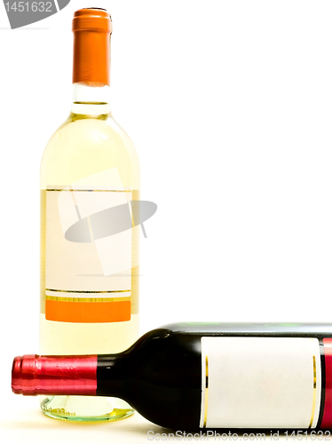 Image of red and white wine