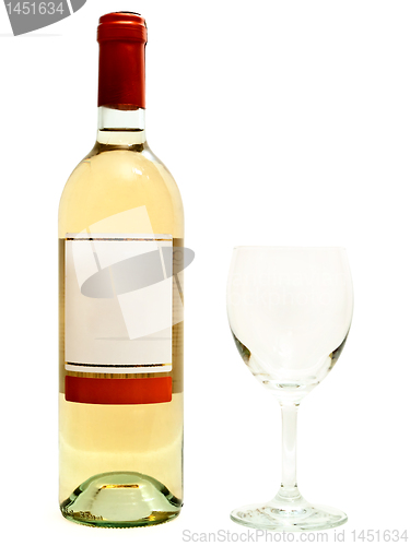 Image of white wine with wineglass