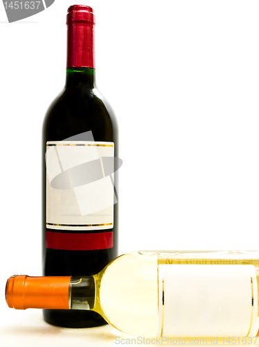 Image of bottles of the white and red wine