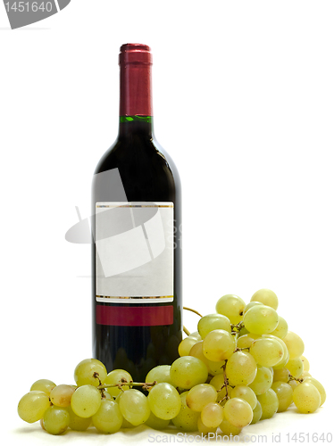 Image of  red wine with vine
