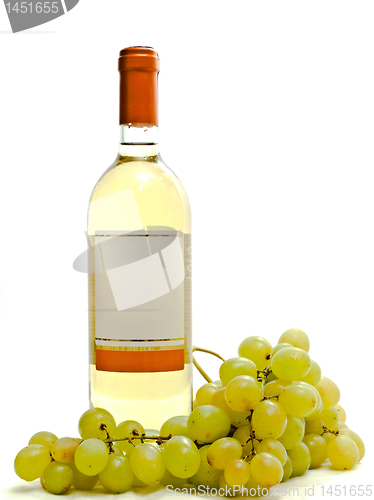 Image of  white wine with vine