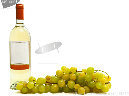 Image of  white wine with vine