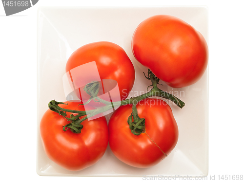 Image of tomatoes in plate