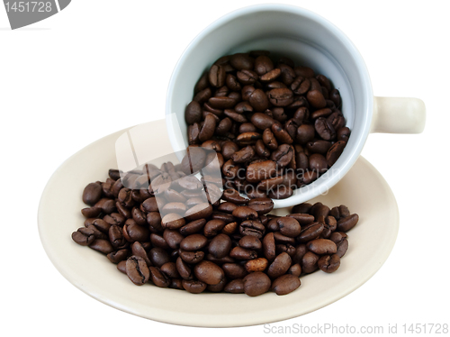 Image of cup of coffee beans 