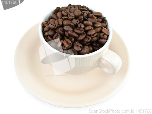 Image of cup of coffee beans