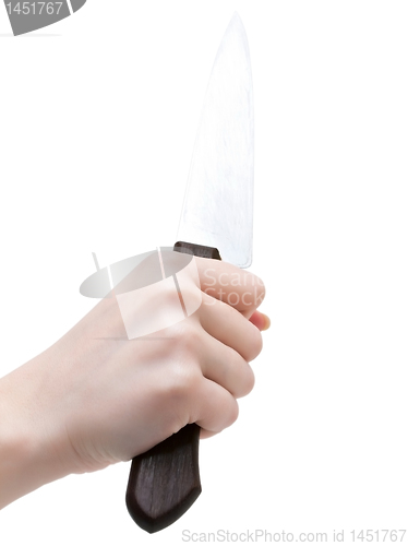 Image of knife in hand