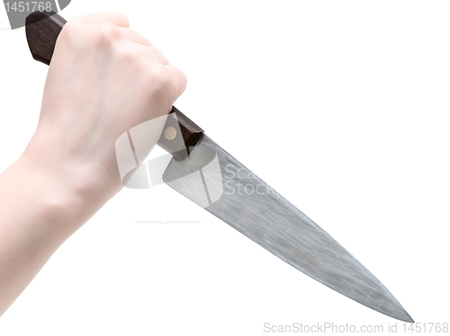 Image of knife in hand