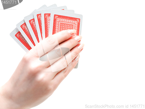 Image of cards in hand