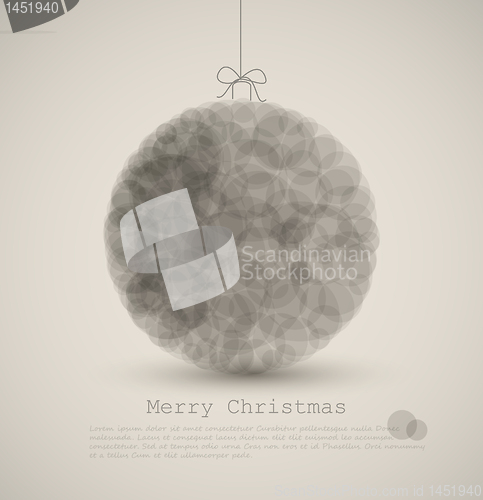 Image of Vector modern card with abstract christmas decoration