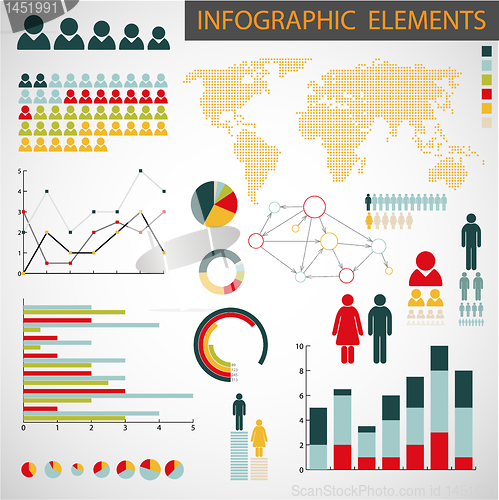 Image of Vector set of Infographic elements