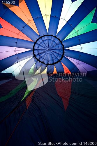 Image of hot air balloon inflating