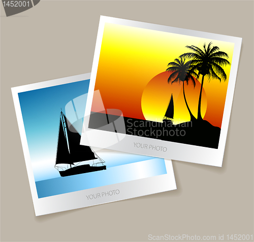Image of Set of colorful photos from the holidays