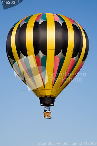 Image of hot air balloon blue sky