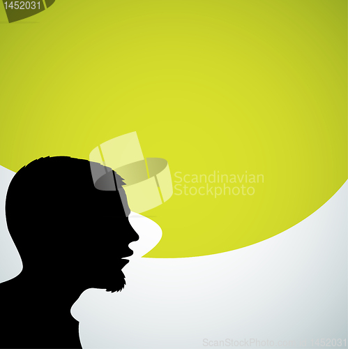 Image of Abstract speaker silhouette