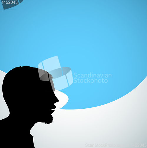 Image of Abstract speaker silhouette