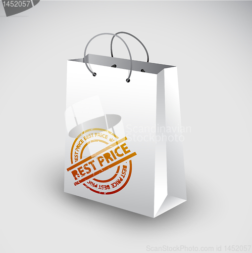 Image of White shopping bag icon