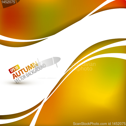 Image of Colorful vector autumn background 