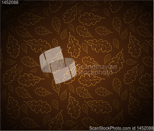 Image of Oak leafs texture