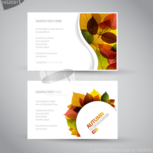 Image of Vector Fresh natural fall banners