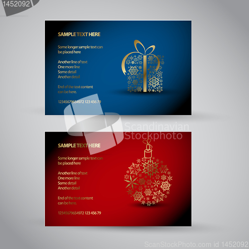 Image of Set of vector christmas / New Year banners 2012 