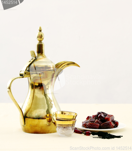 Image of Arabian coffee and dates