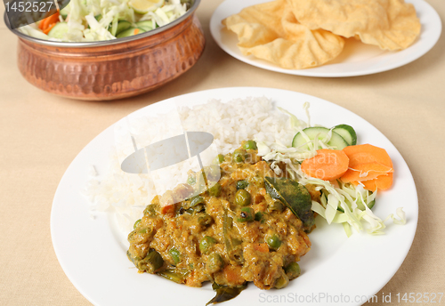 Image of Vegetable korma and salad