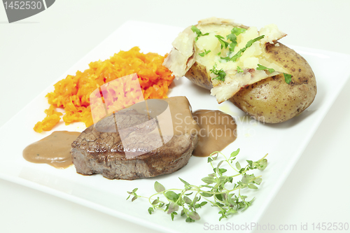 Image of Filet mignon meal