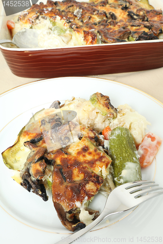 Image of Vegetables in bechamel vertical