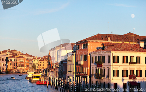 Image of Moonrise over the Grand Canal