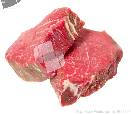 Image of Filet mignon isolated on white