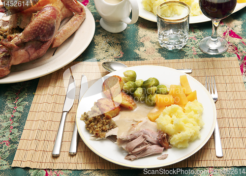 Image of Christmas dinner