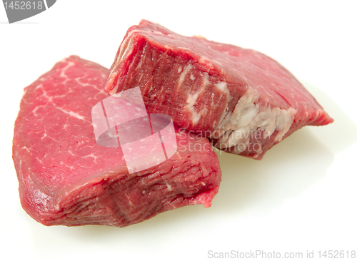 Image of Filet mignon steaks with light shadow