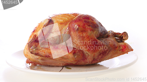 Image of Roast turkey on a plate