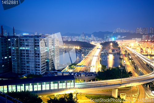 Image of urban area dusk