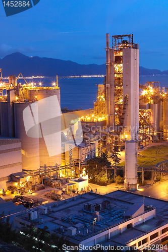 Image of Cement Plant,Concrete or cement factory, heavy industry or const