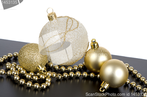 Image of Golden christmas ball 