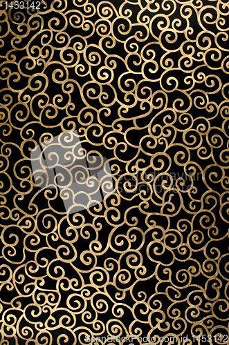 Image of Golden abstract arabesque