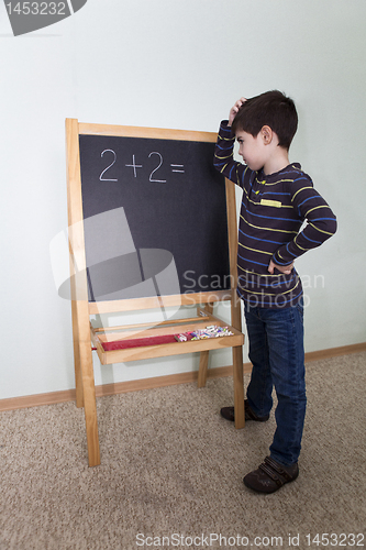 Image of Brooding boy