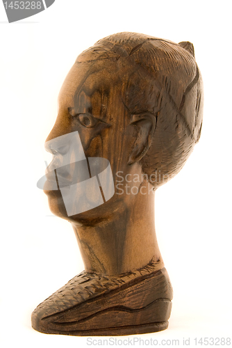 Image of African statuette - profile