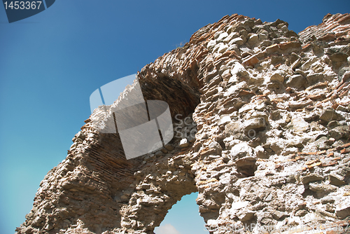 Image of Gate of the fotress wall in Hissar, Bulgaria (close up)