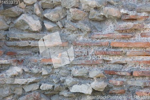 Image of Close up - Hissar fortress wall in Bulgaria