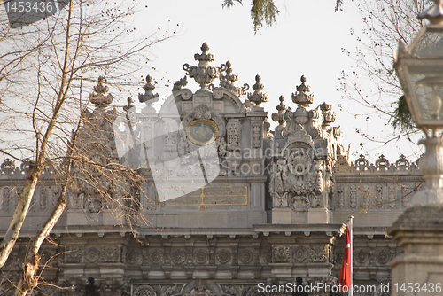 Image of Entrance of Dolmabacheche Palace - wider view