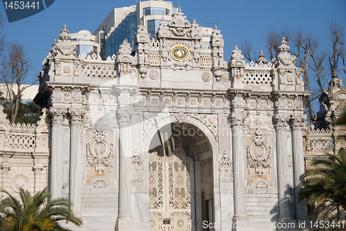 Image of Entrance of Dolmabache Palace - Close up
