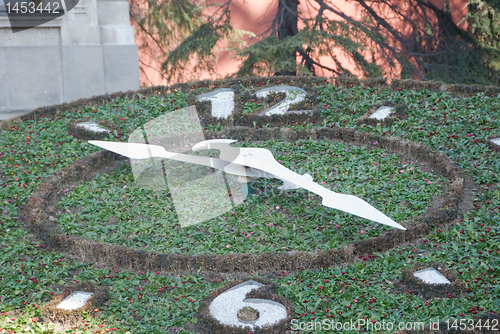 Image of Clock  - Dolmabache Palace main yard - close up