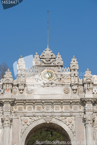 Image of Dolmabache Palace Entrance - wide view - top