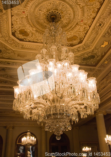 Image of Chandelier in the Main Entrance Hall - Dolma bahche Palace