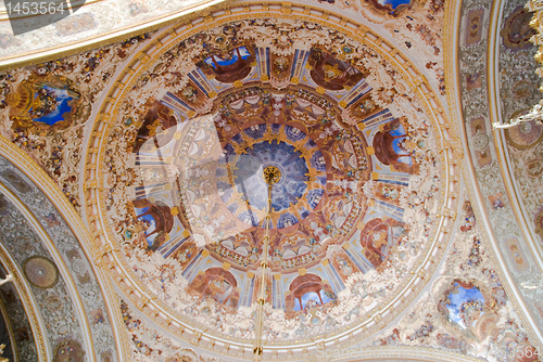 Image of Ceiling decoration in the main Hall - Dolma Bahche