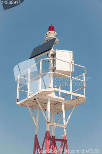 Image of A lighthouse running on solar energy