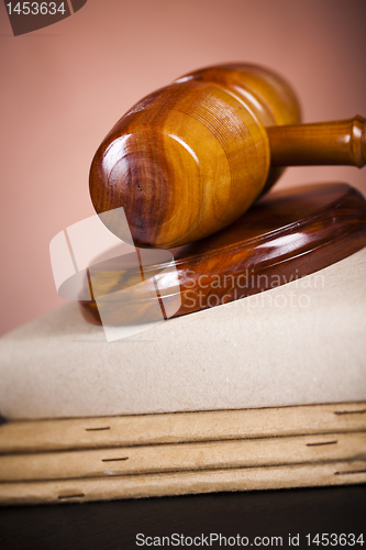 Image of Wooden gavel barrister